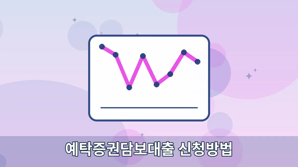 예탁증권담보대출 신청방법 안내 이미지 1